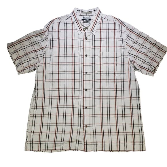Columbia Men's Striped Short Sleeve Button Up  Shirt Size XL - Picture 1 of 9